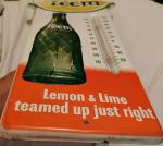 Vintage Metal Team Soda Pop Thermometer Sign