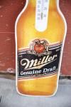 Miller Draft Beer Vintage Tin Thermometer Sign