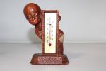 Funny Vintage Thermometer "Character Pants Down" Design