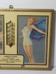 1950s Singers Place Beer Thermometer Sign