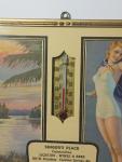 1950s Singers Place Beer Thermometer Sign