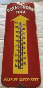 Royal Crown Cola Vintage Lithographed Thermometer