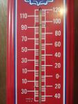 Retro PEPSI-COLA Metal Tin Sign Thermometer 27"x8