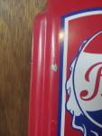 Retro PEPSI-COLA Metal Tin Sign Thermometer 27"x8