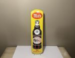 Vintage Ma's Root Beer Soda Tin Thermometer