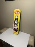 Vintage Ma's Root Beer Soda Tin Thermometer