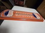 1950s Orange Pepsi-Cola Painted Metal Thermometer