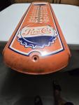 1950s Orange Pepsi-Cola Painted Metal Thermometer