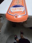 1950s Orange Pepsi-Cola Painted Metal Thermometer