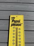 Pepsi Please Vintage Wall Thermometer with Cap