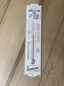 Marian & Louis Beer Vintage Advertising Thermometer