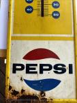 Vintage Pepsi-Cola Advertising Thermometer 28 Inches Tall