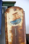 Pepsi Cola Metal Thermometer Sign - Vintage Style