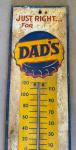 Dad's Root Beer Vintage Thermometer Sign