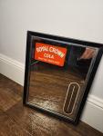 1940s Royal Crown Cola Thermometer Mirror 9"x12