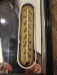 1940s Royal Crown Cola Thermometer Mirror 9"x12