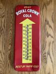 Royal Crown Cola Vintage Metal Wall Thermometer