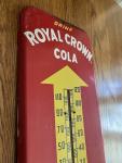 Royal Crown Cola Vintage Metal Wall Thermometer