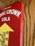 Royal Crown Cola Vintage Metal Wall Thermometer