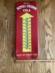 Royal Crown Cola Vintage Metal Wall Thermometer