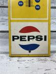 Vintage Pepsi Please 70s Metal Advertising Thermometer