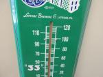 Vintage Rolling Rock Beer Tin Thermometer