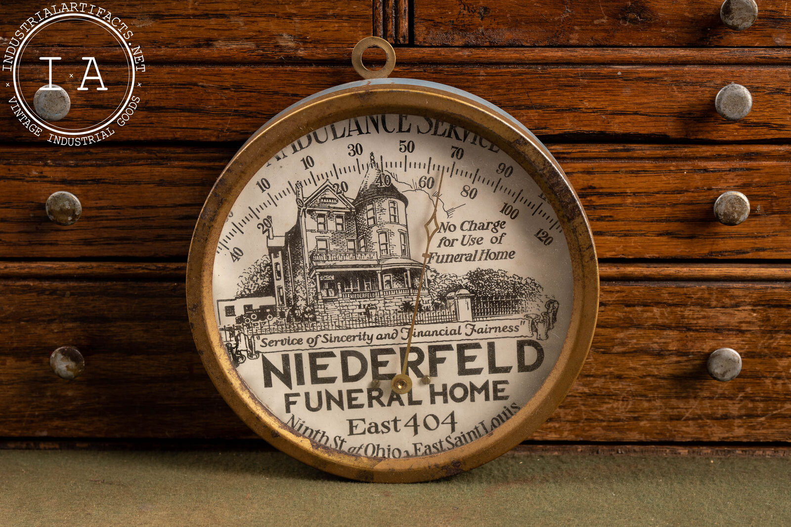 Neiderfield Funeral & Ambulance Thermometer