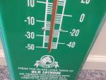 Vintage Rolling Rock Beer Tin Thermometer