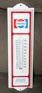 Pepsi Cola Antique Thermometer Sign from Flat River