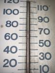 Retro 70s Pepsi Metal Thermometer 28"x7