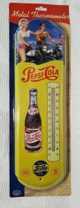 Pepsi Cola Metal Tin Thermometer for Mancave