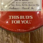 Budweiser Jumbo Dial Thermometer Vintage Beer Sign