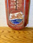 Pepsi-Cola Vintage Bottle Cap Sign Thermometer