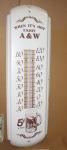 A&W Root Beer Vintage Thermometer Sign