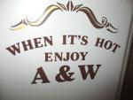 A&W Root Beer Vintage Thermometer Sign