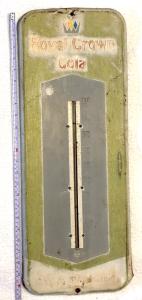 Vintage Royal Crown Cola Thermometer Sign 25x10