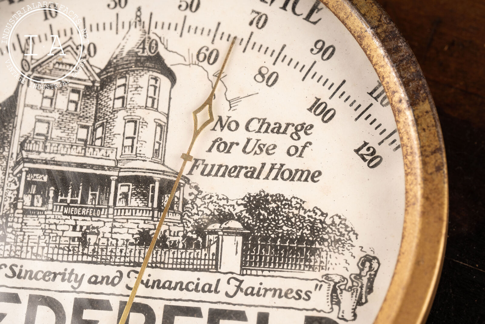 Neiderfield Funeral & Ambulance Thermometer
