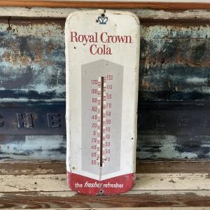 RC Royal Crown Cola Vintage Thermometer Tin Sign
