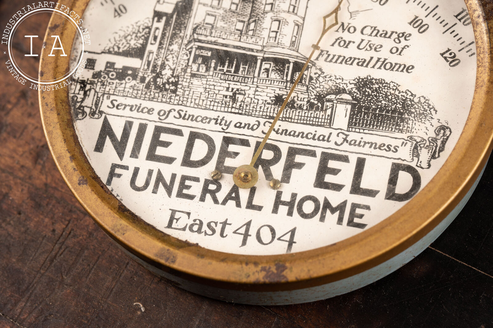 Neiderfield Funeral & Ambulance Thermometer