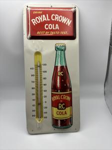 Royal Crown RC Cola Advertising Thermometer Sign