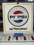 Vintage "Say Pepsi, Please" Advertising Thermometer