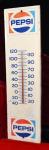 Vintage Pepsi Cola Thermometer Sign 28 x 7