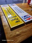 Vintage Pepsi Thermometers - Embossed Soda Sign Pair