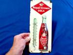 1950s Royal Crown Cola Tin Advertising Thermometer
