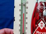 1950s Royal Crown Cola Tin Advertising Thermometer