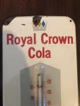 Royal Crown Cola 14" Metal Thermometer Sign