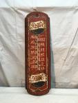 Vintage Pepsi Cola Metal Thermometer Sign 27" x 8
