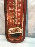 Vintage Pepsi Cola Metal Thermometer Sign 27" x 8