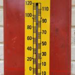 1948 Royal Crown Cola Metal Thermometer Sign