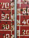 Vintage Pepsi Cola Metal Thermometer Sign 27" x 8